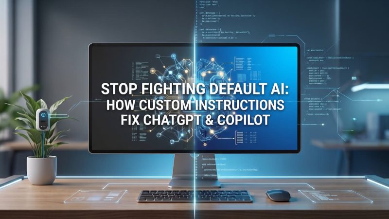 Stop Fighting Default AI: How Custom Instructions Fix ChatGPT & Copilot